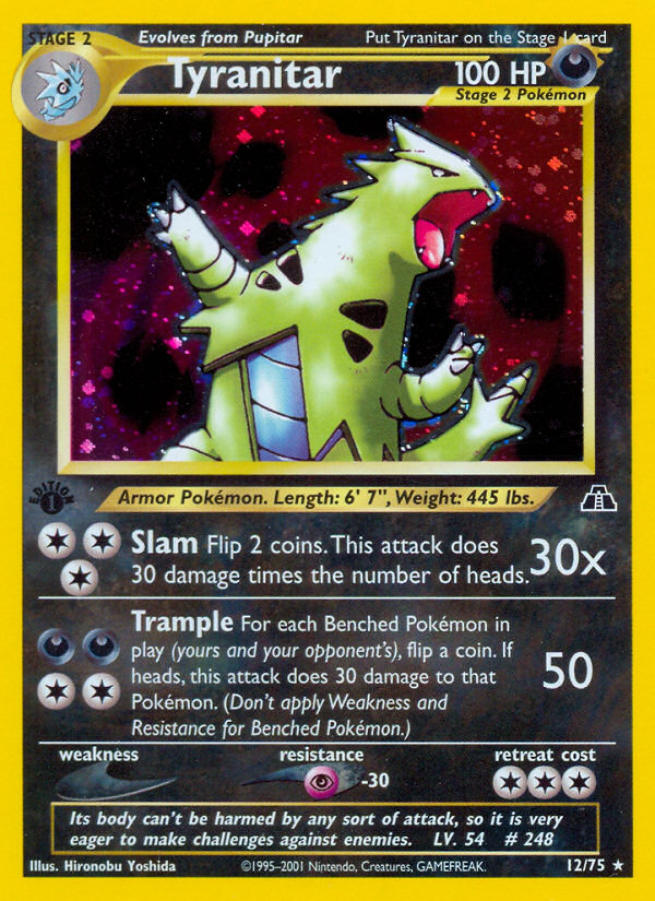 Tyranitar (12/75) [Neo Discovery 1st Edition] | Exor Games Bridgewater