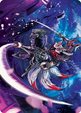 Blade-Blizzard Kitsune Art Card [Kamigawa: Neon Dynasty Art Series] | Exor Games Bridgewater