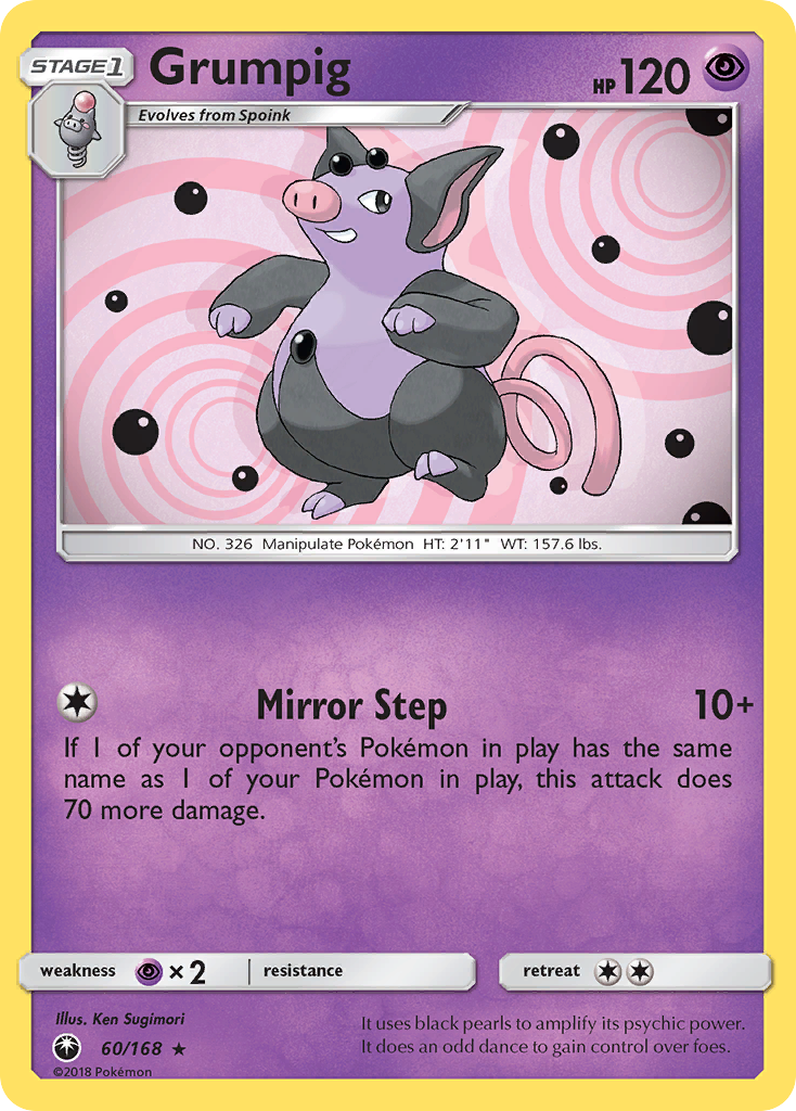 Grumpig (60/168) [Sun & Moon: Celestial Storm] | Exor Games Bridgewater