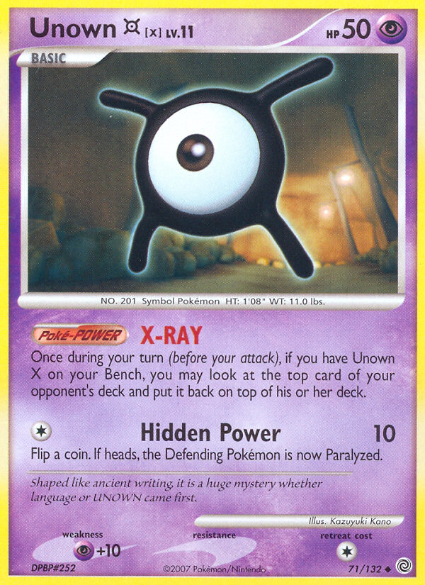 Unown X (71/132) [Diamond & Pearl: Secret Wonders] | Exor Games Bridgewater