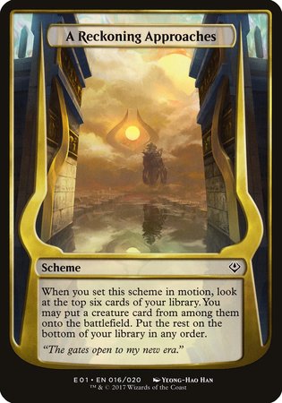 A Reckoning Approaches (Archenemy: Nicol Bolas) [Archenemy: Nicol Bolas Schemes] | Exor Games Bridgewater