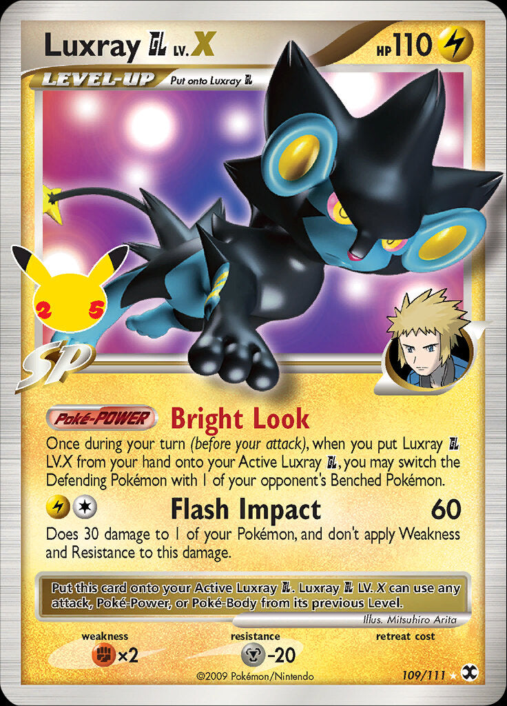 Luxray GL LV.X (109/111) [Celebrations: 25th Anniversary - Classic Collection] | Exor Games Bridgewater