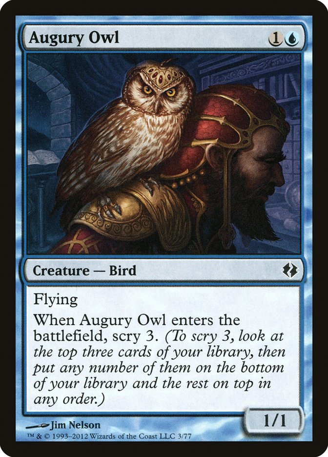 Augury Owl [Duel Decks: Venser vs. Koth] | Exor Games Bridgewater