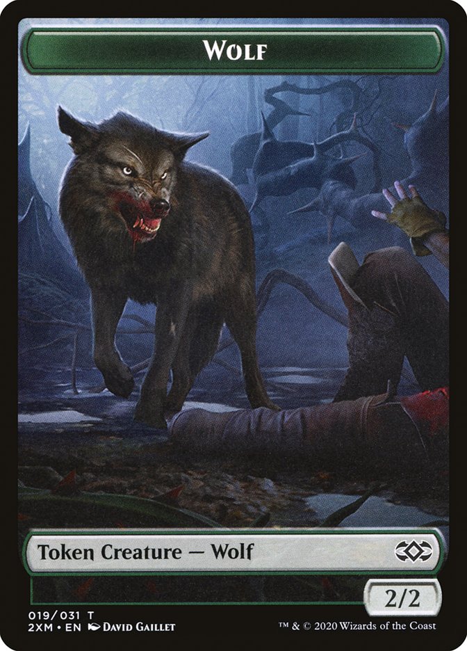 Wolf Token [Double Masters] | Exor Games Bridgewater
