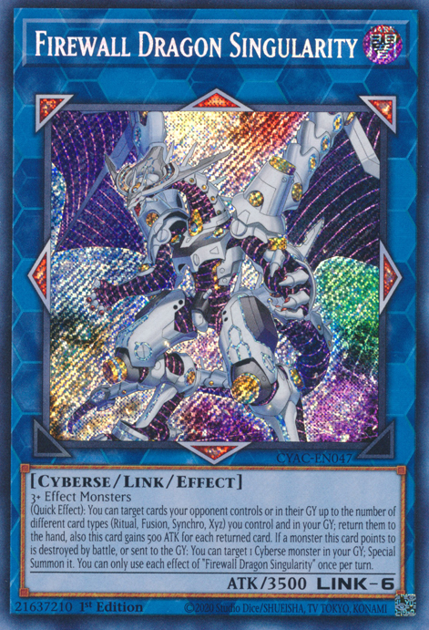 Firewall Dragon Singularity [CYAC-EN047] Secret Rare | Exor Games Bridgewater