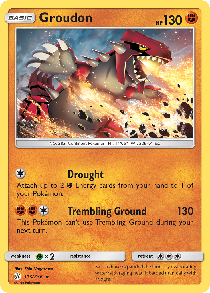 Groudon (113/236) [Sun & Moon: Cosmic Eclipse] | Exor Games Bridgewater