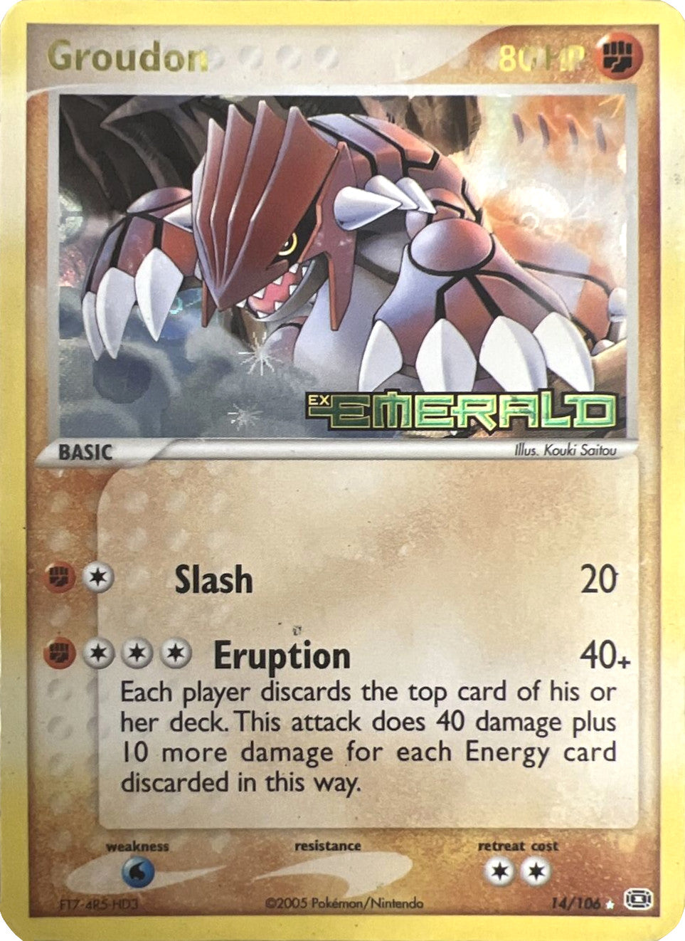 Groudon (14/106) (Stamped) [EX: Emerald] | Exor Games Bridgewater