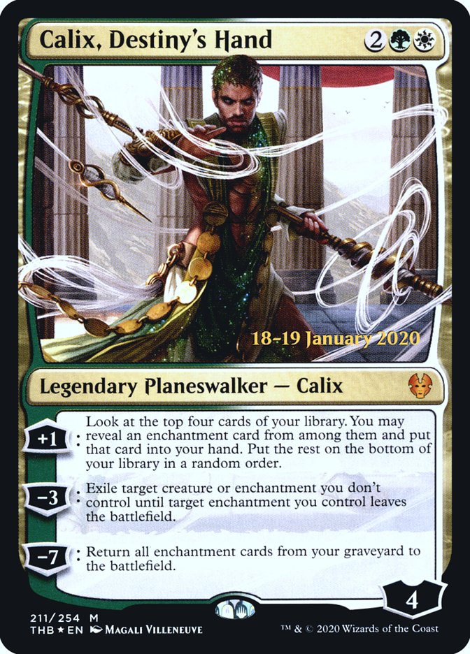 Calix, Destiny's Hand [Theros Beyond Death Prerelease Promos] | Exor Games Bridgewater