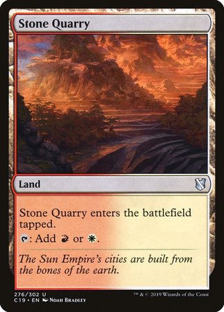 Stone Quarry [Commander 2019] | Exor Games Bridgewater