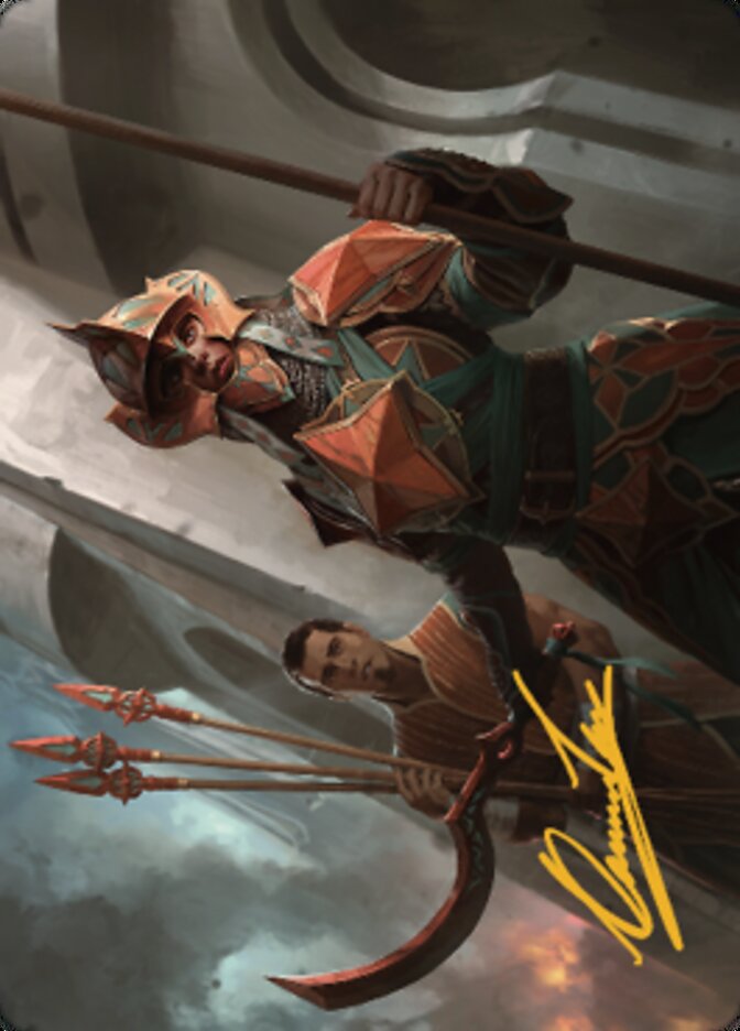 Siege Veteran Art Card (Gold-Stamped Signature) [The Brothers' War Art Series] | Exor Games Bridgewater