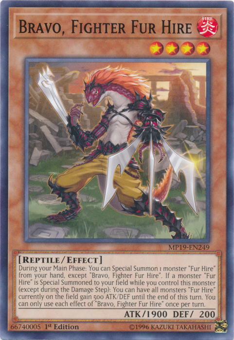 Bravo, Fighter Fur Hire [MP19-EN249] Common | Exor Games Bridgewater