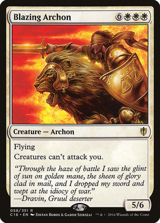 Blazing Archon [Commander 2016] | Exor Games Bridgewater