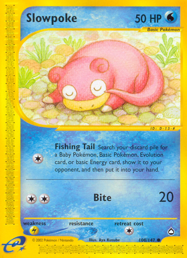 Slowpoke (108/147) [Aquapolis] | Exor Games Bridgewater