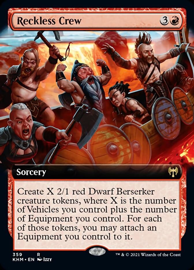 Reckless Crew (Extended Art) [Kaldheim] | Exor Games Bridgewater
