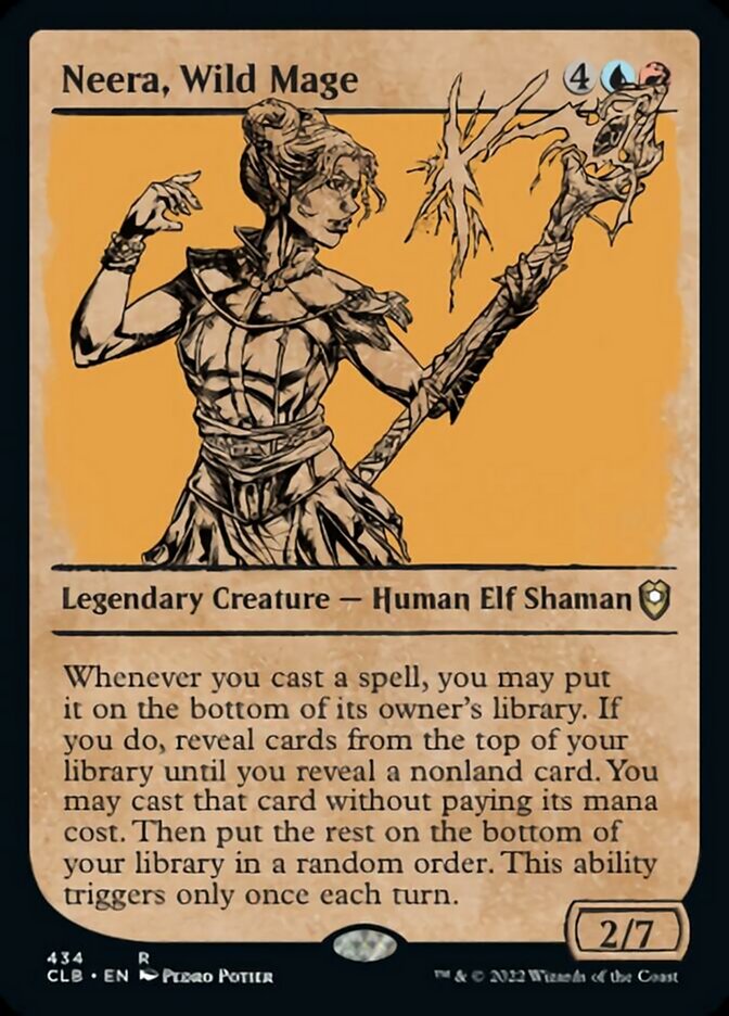 Neera, Wild Mage (Showcase) [Commander Legends: Battle for Baldur's Gate] | Exor Games Bridgewater