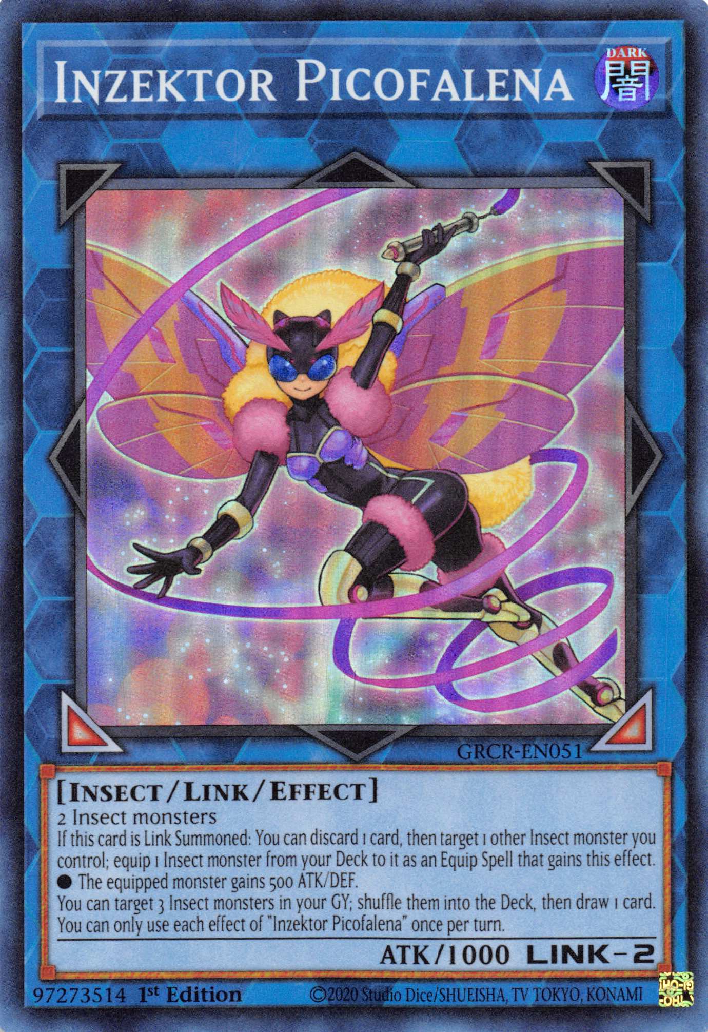 Inzektor Picofalena [GRCR-EN051] Super Rare | Exor Games Bridgewater