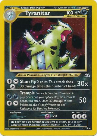 Tyranitar (12/75) [Neo Discovery Unlimited] | Exor Games Bridgewater