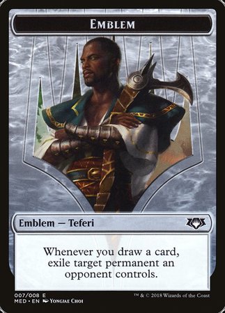 Emblem - Teferi, Hero of Dominaria [Mythic Edition Tokens] | Exor Games Bridgewater