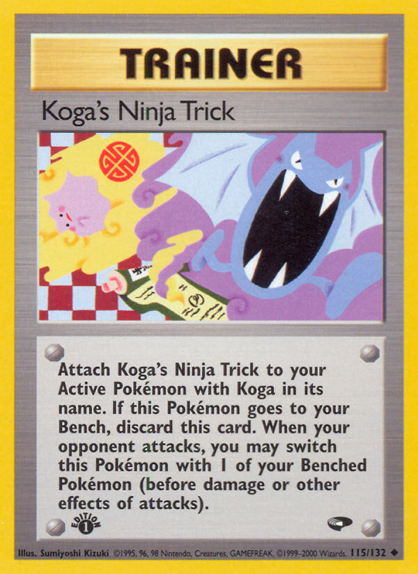 Koga's Ninja Trick (115/132) [Gym Challenge 1st Edition] | Exor Games Bridgewater