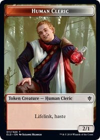 Human Cleric // Food (17) Double-sided Token [Throne of Eldraine Tokens] | Exor Games Bridgewater