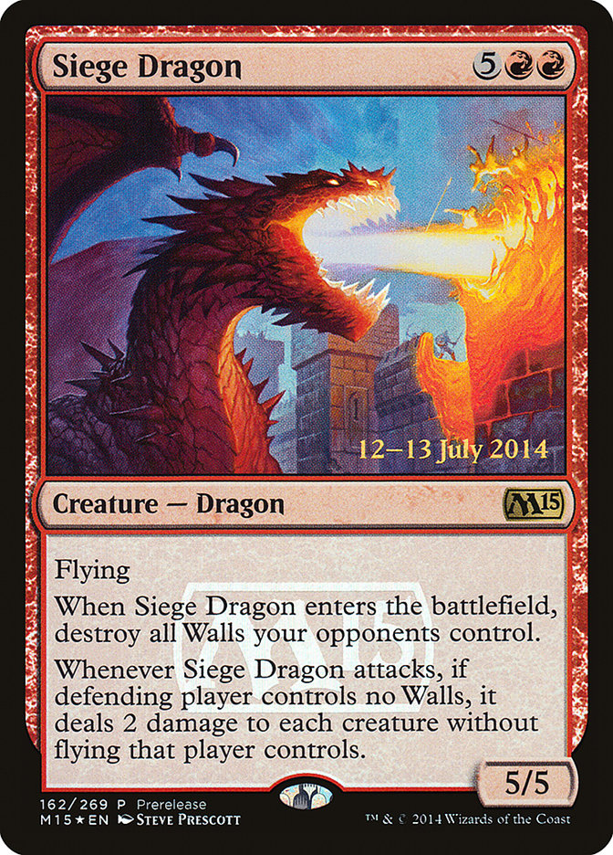 Siege Dragon [Magic 2015 Promos] | Exor Games Bridgewater