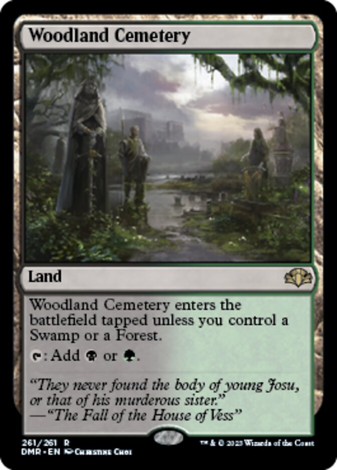 Woodland Cemetery [Dominaria Remastered] | Exor Games Bridgewater