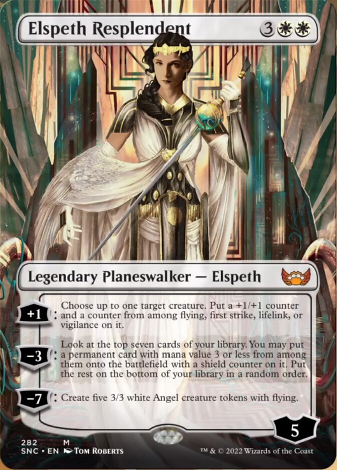 Elspeth Resplendent (Borderless) [Streets of New Capenna] | Exor Games Bridgewater