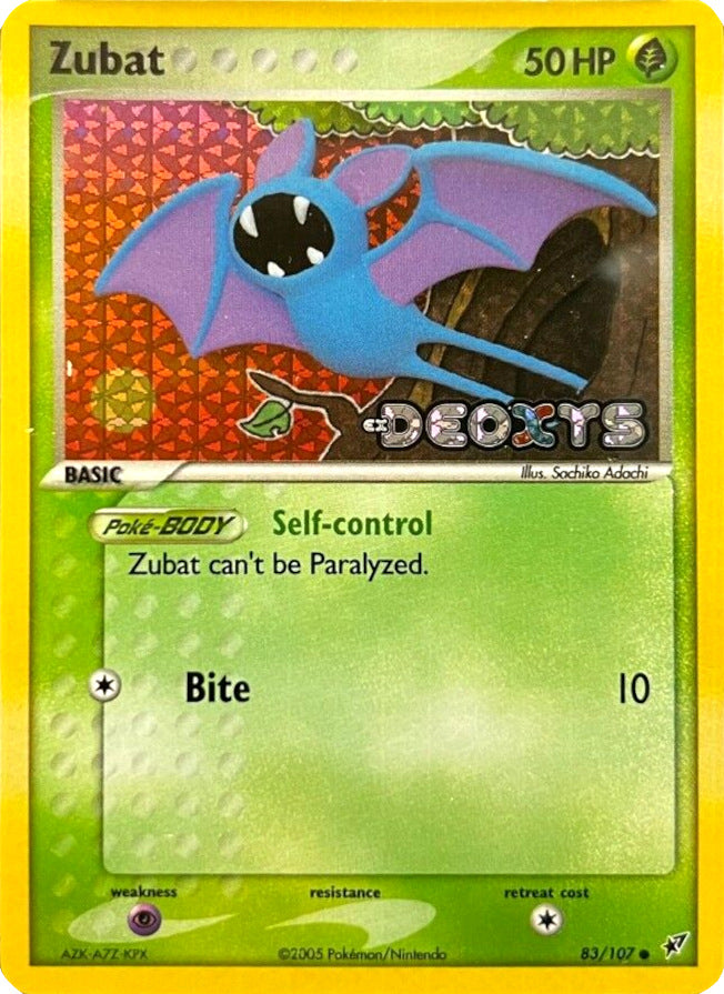 Zubat (83/107) (Stamped) [EX: Deoxys] | Exor Games Bridgewater