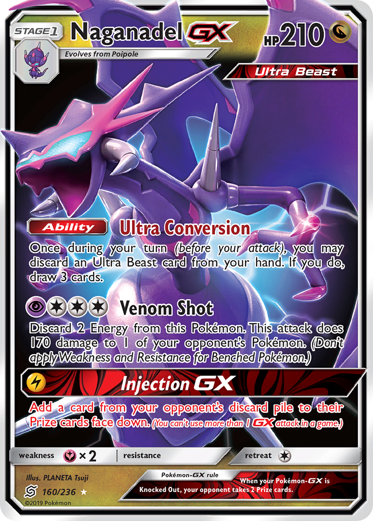 Naganadel GX (160/236) [Sun & Moon: Unified Minds] | Exor Games Bridgewater