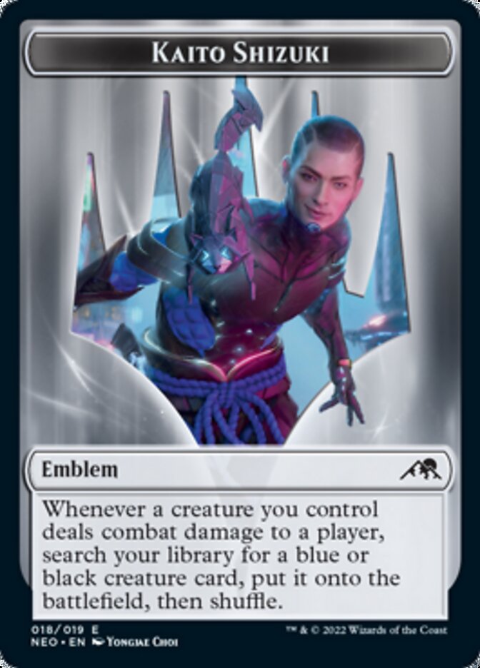 Kaito Shizuki Emblem [Kamigawa: Neon Dynasty Tokens] | Exor Games Bridgewater