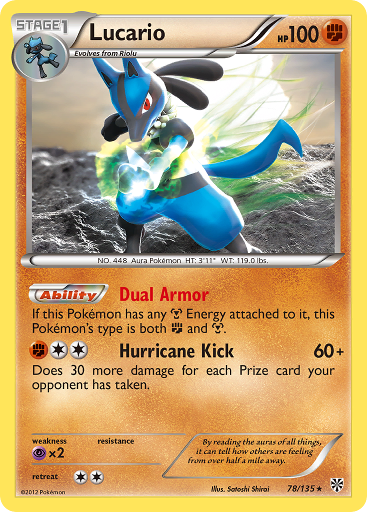 Lucario (78/135) [Black & White: Plasma Storm] | Exor Games Bridgewater