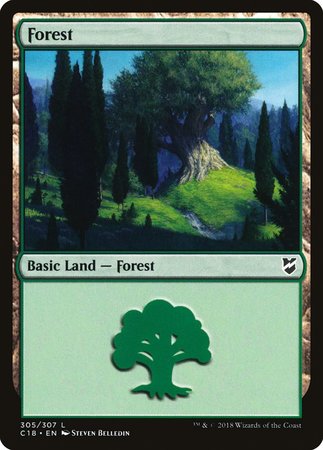 Forest (305) [Commander 2018] | Exor Games Bridgewater