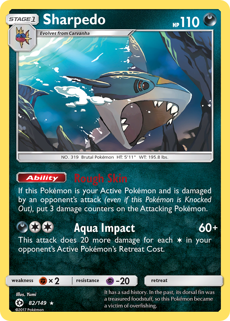 Sharpedo (82/149) [Sun & Moon: Base Set] | Exor Games Bridgewater