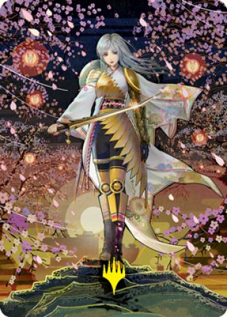 The Wandering Emperor 2 Art Card (Gold-Stamped Signature) [Kamigawa: Neon Dynasty Art Series] | Exor Games Bridgewater