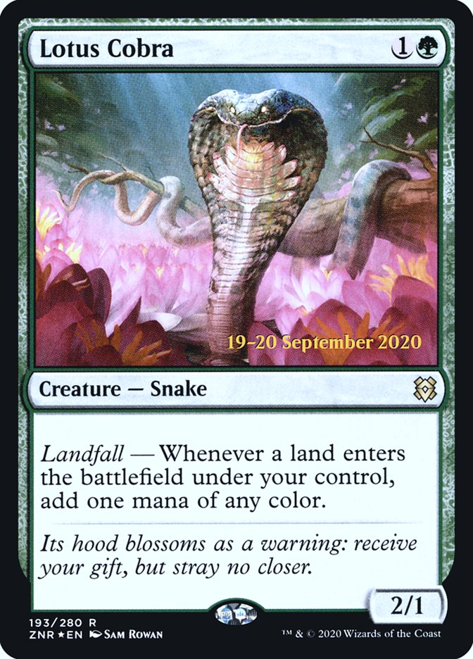 Lotus Cobra  [Zendikar Rising Prerelease Promos] | Exor Games Bridgewater