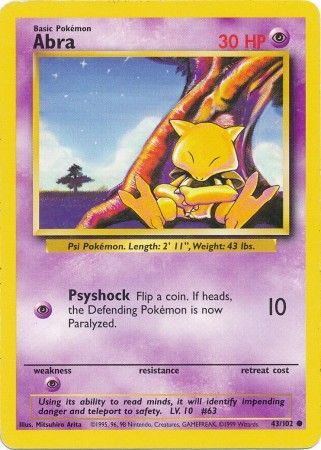 Abra (43/102) [Base Set Unlimited] | Exor Games Bridgewater