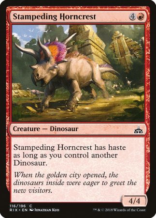 Stampeding Horncrest [Rivals of Ixalan] | Exor Games Bridgewater