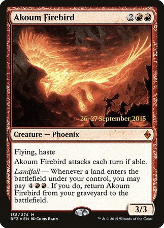 Akoum Firebird [Battle for Zendikar Promos] | Exor Games Bridgewater