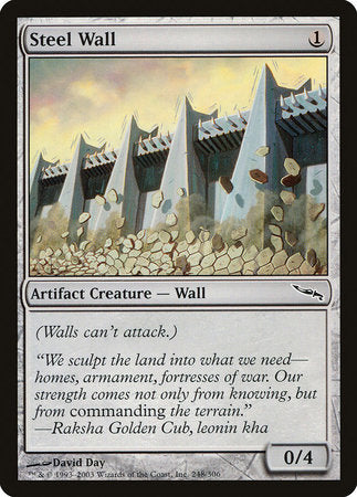 Steel Wall [Mirrodin] | Exor Games Bridgewater