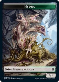 Hydra // Illusion Double-sided Token [Zendikar Rising Tokens] | Exor Games Bridgewater