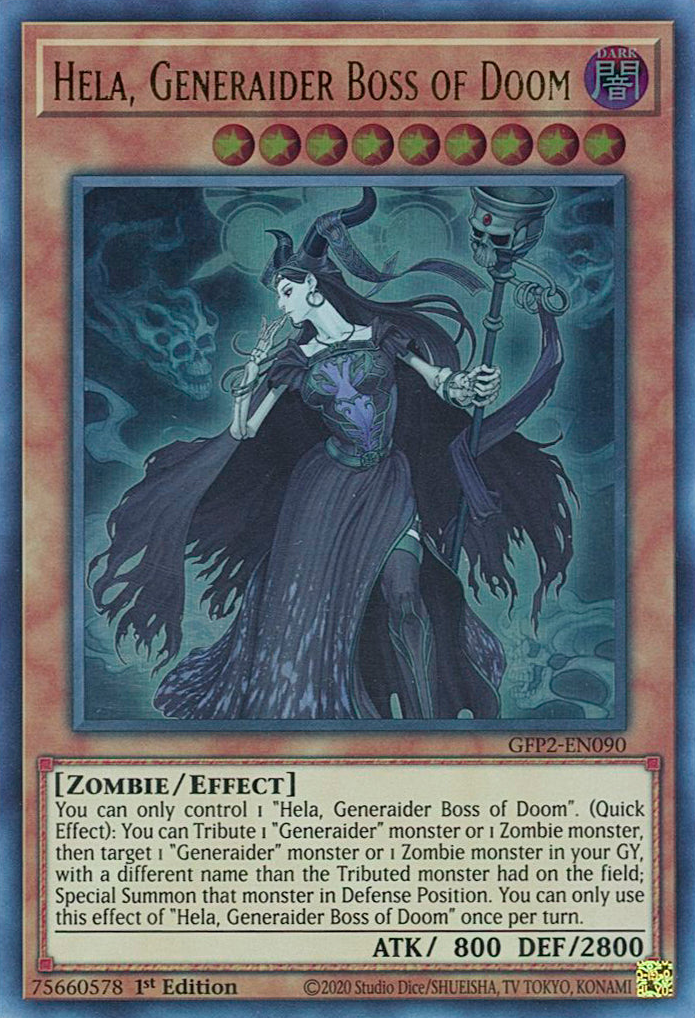 Hela, Generaider Boss of Doom [GFP2-EN090] Ultra Rare | Exor Games Bridgewater