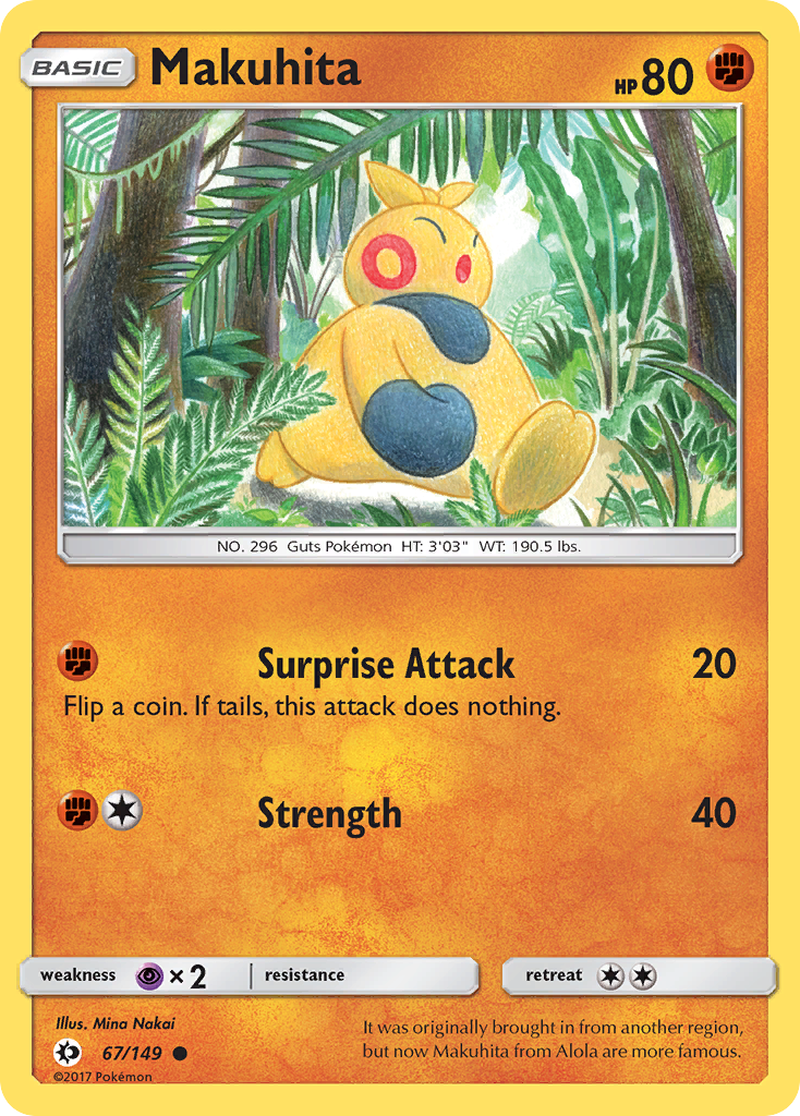 Makuhita (67/149) [Sun & Moon: Base Set] | Exor Games Bridgewater