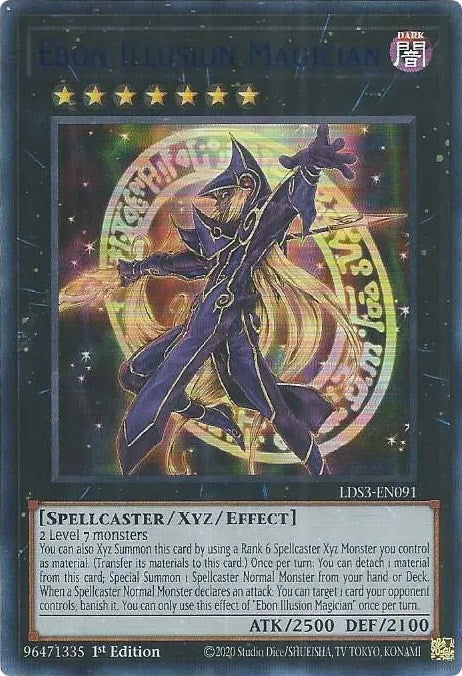 Ebon Illusion Magician (Blue) [LDS3-EN091] Ultra Rare | Exor Games Bridgewater