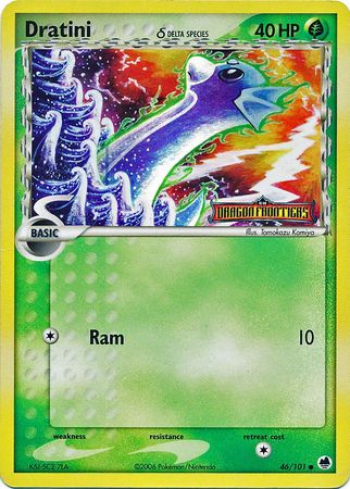 Dratini (46/101) (Delta Species) (Stamped) [EX: Dragon Frontiers] | Exor Games Bridgewater