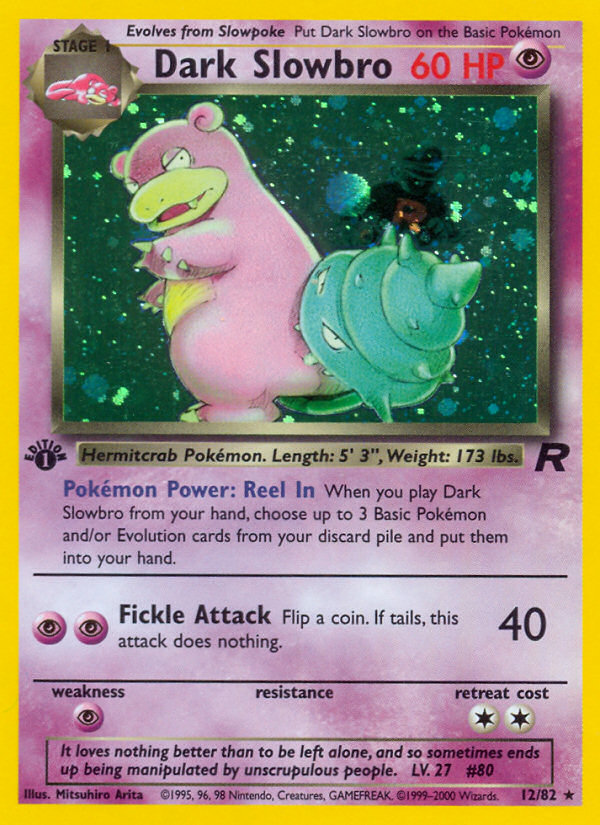 Dark Slowbro (12/82) [Team Rocket 1st Edition] | Exor Games Bridgewater