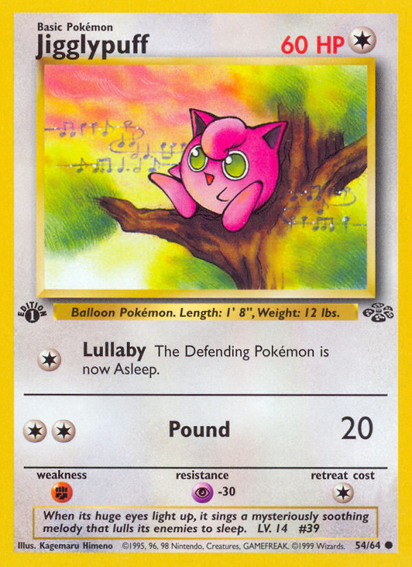 Jigglypuff (54/64) [Jungle 1st Edition] | Exor Games Bridgewater