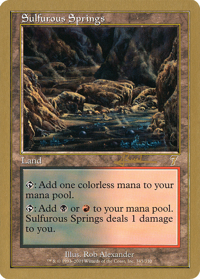 Sulfurous Springs (Antoine Ruel) [World Championship Decks 2001] | Exor Games Bridgewater