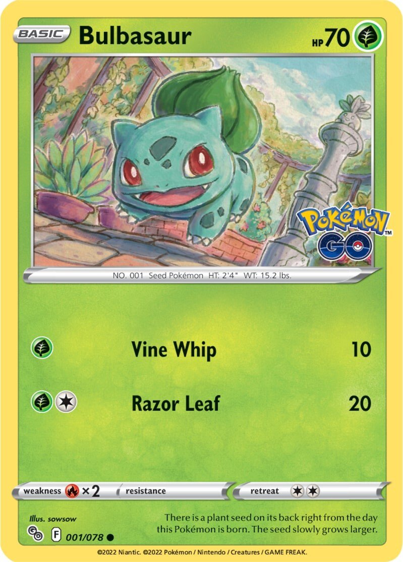 Bulbasaur (001/078) [Pokémon GO] | Exor Games Bridgewater