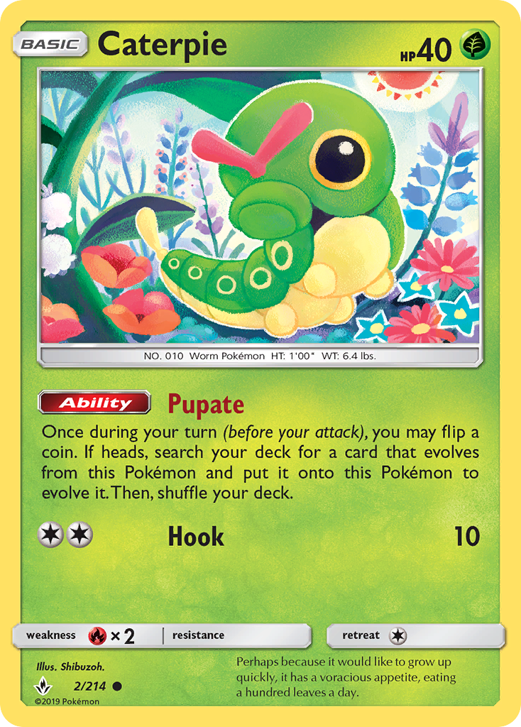 Caterpie (2/214) [Sun & Moon: Unbroken Bonds] | Exor Games Bridgewater