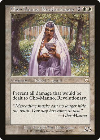 Cho-Manno, Revolutionary [Mercadian Masques] | Exor Games Bridgewater